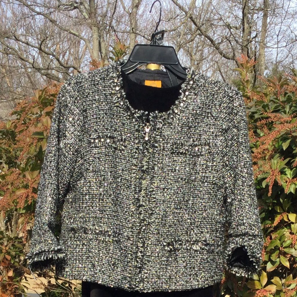 Ruby Rd Beaded Metallic Jacket